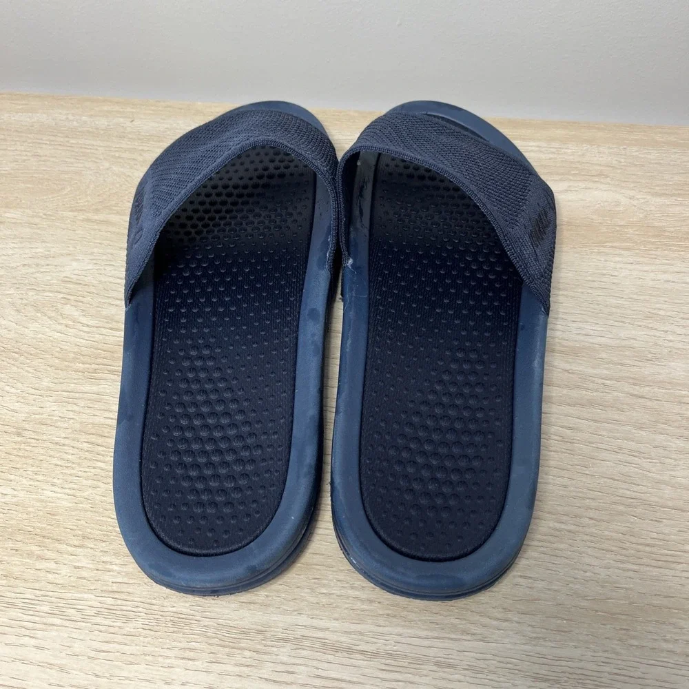 Johnnie-O Summer‎ Dock Slides Men 11 Navy Blue EVA Sandals Flip Flop Pool Beach